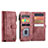 Leather Case Stands Flip Cover Holder C07S for Samsung Galaxy S21 FE 5G