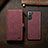 Leather Case Stands Flip Cover Holder C09S for Samsung Galaxy S21 5G Red