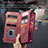 Leather Case Stands Flip Cover Holder C09S for Samsung Galaxy S21 Ultra 5G