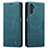 Leather Case Stands Flip Cover Holder C10S for Samsung Galaxy A13 5G Blue