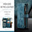 Leather Case Stands Flip Cover Holder C14S for Samsung Galaxy S21 Ultra 5G