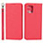 Leather Case Stands Flip Cover Holder D01T for Oppo Find X3 5G Red