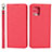 Leather Case Stands Flip Cover Holder D01T for Oppo Find X3 Pro 5G Red