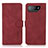 Leather Case Stands Flip Cover Holder D01Y for Asus ROG Phone 7 Pro Red