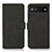 Leather Case Stands Flip Cover Holder D01Y for Google Pixel 7a 5G Black