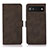 Leather Case Stands Flip Cover Holder D01Y for Google Pixel 7a 5G Brown