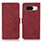 Leather Case Stands Flip Cover Holder D01Y for Google Pixel 8 5G Red