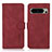 Leather Case Stands Flip Cover Holder D01Y for Google Pixel 8 Pro 5G Red