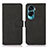 Leather Case Stands Flip Cover Holder D01Y for Huawei Honor 90 Lite 5G Black