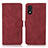 Leather Case Stands Flip Cover Holder D01Y for Huawei Honor X5 Red