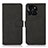 Leather Case Stands Flip Cover Holder D01Y for Huawei Honor X6a Black