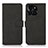 Leather Case Stands Flip Cover Holder D01Y for Huawei Honor X8b Black