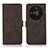 Leather Case Stands Flip Cover Holder D01Y for Huawei Honor X9b 5G Brown