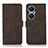 Leather Case Stands Flip Cover Holder D01Y for Huawei Nova 11i Brown