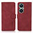 Leather Case Stands Flip Cover Holder D01Y for Huawei Nova 11i Red