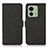 Leather Case Stands Flip Cover Holder D01Y for Motorola Moto Edge (2023) 5G Black