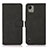 Leather Case Stands Flip Cover Holder D01Y for Nokia C110 Black