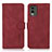 Leather Case Stands Flip Cover Holder D01Y for Nokia C210 Red