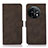 Leather Case Stands Flip Cover Holder D01Y for OnePlus 11 5G Brown