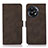 Leather Case Stands Flip Cover Holder D01Y for OnePlus Ace 2 5G Brown