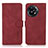 Leather Case Stands Flip Cover Holder D01Y for OnePlus Ace 2 5G Red