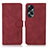 Leather Case Stands Flip Cover Holder D01Y for Oppo A18 Red