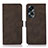 Leather Case Stands Flip Cover Holder D01Y for Oppo A58 4G Brown