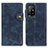 Leather Case Stands Flip Cover Holder D01Y for Oppo F19 Pro+ Plus 5G Blue