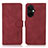 Leather Case Stands Flip Cover Holder D01Y for Oppo K11x 5G Red