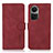 Leather Case Stands Flip Cover Holder D01Y for Oppo Reno10 5G Red