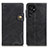 Leather Case Stands Flip Cover Holder D01Y for Samsung Galaxy S21 Ultra 5G Black