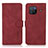 Leather Case Stands Flip Cover Holder D01Y for Vivo X80 5G Red