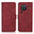 Leather Case Stands Flip Cover Holder D01Y for Vivo X80 Pro 5G Red