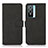 Leather Case Stands Flip Cover Holder D01Y for Vivo Y74s 5G Black