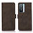 Leather Case Stands Flip Cover Holder D01Y for Vivo Y74s 5G Brown