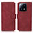 Leather Case Stands Flip Cover Holder D01Y for Xiaomi Mi 13 5G Red