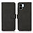 Leather Case Stands Flip Cover Holder D01Y for Xiaomi Poco C50 Black