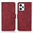 Leather Case Stands Flip Cover Holder D01Y for Xiaomi Redmi Note 12 Explorer Red