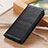 Leather Case Stands Flip Cover Holder D02Y for Motorola Moto G10 Power Black