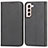 Leather Case Stands Flip Cover Holder D03T for Samsung Galaxy S21 5G