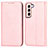 Leather Case Stands Flip Cover Holder D03T for Samsung Galaxy S22 5G