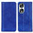 Leather Case Stands Flip Cover Holder D03Y for Huawei Honor 90 5G Blue