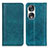 Leather Case Stands Flip Cover Holder D03Y for Huawei Honor 90 5G Green