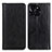 Leather Case Stands Flip Cover Holder D03Y for Huawei Honor X8b Black