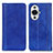 Leather Case Stands Flip Cover Holder D03Y for Huawei Nova 11 Blue