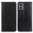 Leather Case Stands Flip Cover Holder D03Y for Motorola Moto G 5G (2023) Black