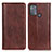 Leather Case Stands Flip Cover Holder D03Y for Motorola Moto G50