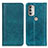 Leather Case Stands Flip Cover Holder D03Y for Motorola Moto G51 5G