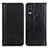 Leather Case Stands Flip Cover Holder D03Y for Nokia C22 Black