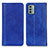 Leather Case Stands Flip Cover Holder D03Y for Nokia G22 Blue